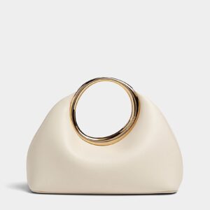 Ivory Gold Ring-Handle Handbag